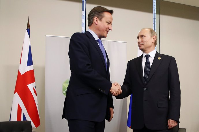 Cameron y Putin, en un encuentro alrededor del G-20 de Brisbane