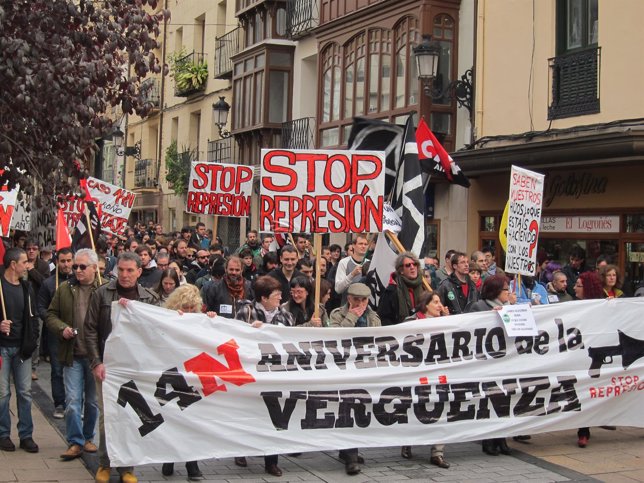 Manifestación de Stop Represión La Rioja