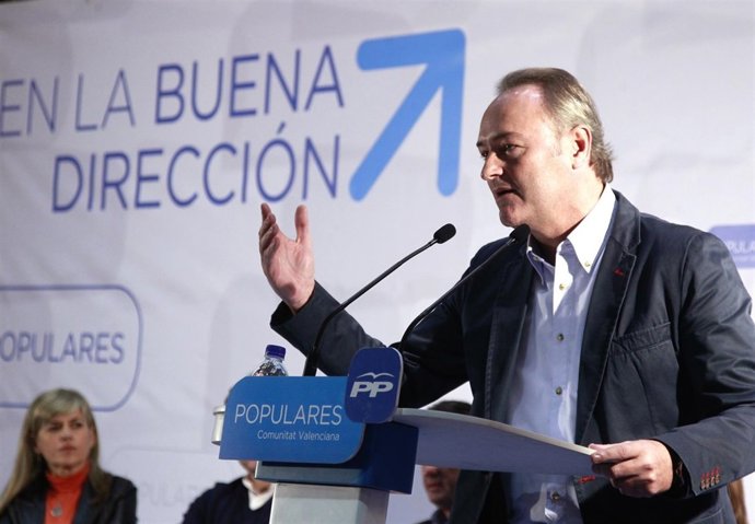 Alberto Fabra en la jornada de presupuestos del PPCV en Castellón