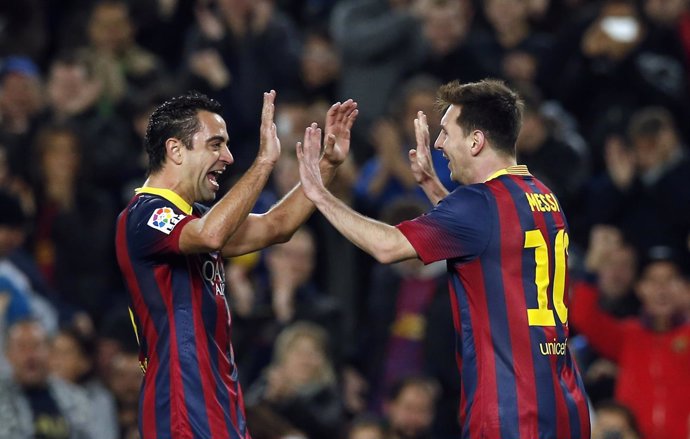 Xavi y Messi, FC Barcelona