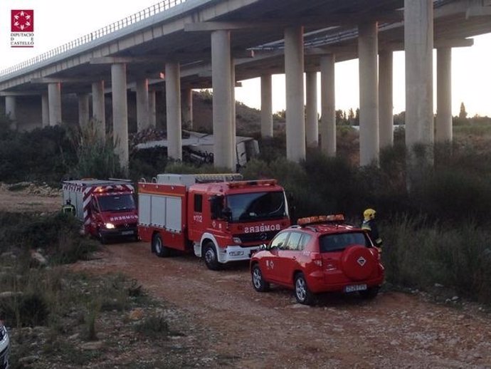 Accidente en la AP-7 en Castellón