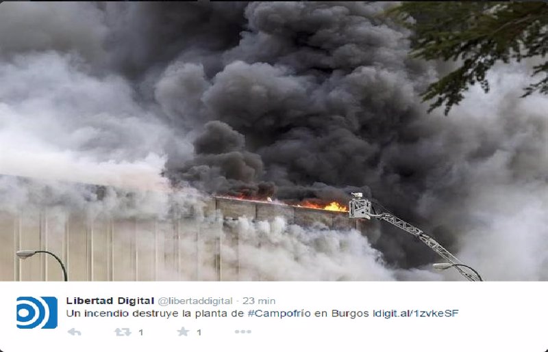 incendio Campofrío