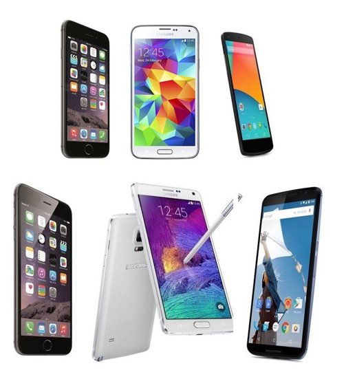 Infografía: iPhone, Nexus y Galaxy S: guerra de phablets y móviles en la cumbre