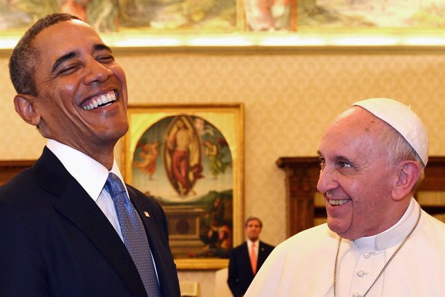 El Papa Francisco y Obama en el Vaticano