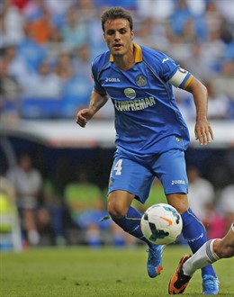 Pedro León con el Getafe