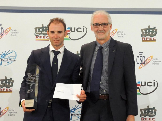 Valverde con Brian Cookson