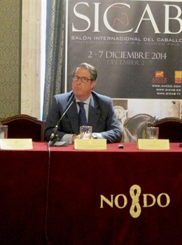 Serrano, durante la rueda de prensa