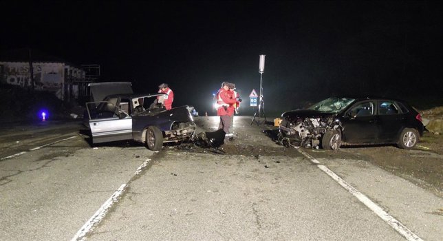 Los dos vehículos accidentados.