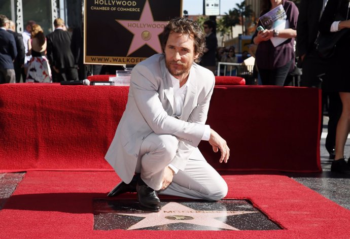 Matthew McConaughey recibe su estrella