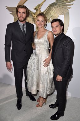 Jennifer Lawrence, Liam Hemsworth y Josh Hutcherson