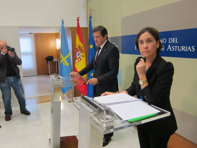 Carcedo y Fernández, durante la rueda de prensa. 