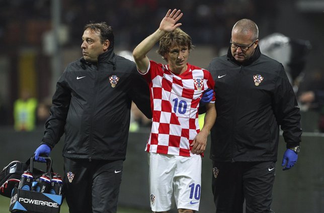 Luka Modric se lesiona con Croacia