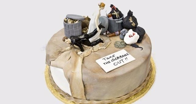 Producto estrella de Elite Cake Creations, la tarta para celebrar el divorcio.