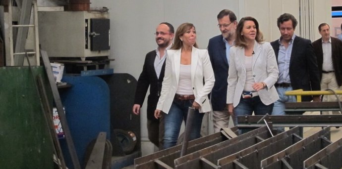 Alejandro Fernández., Alicia S.Camacho, M.Rajoy, D.Cospedal, C.Floriano (PP)