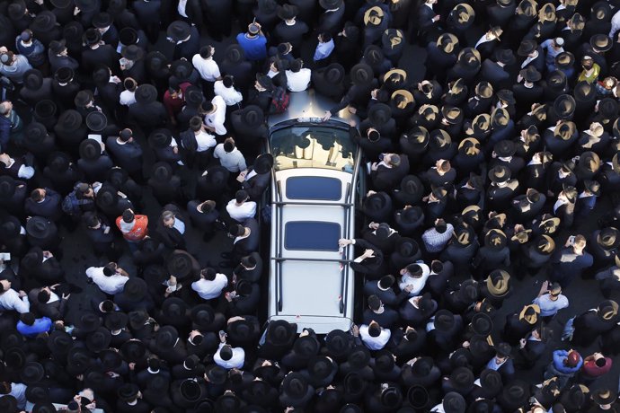 Funeral en homenaje a las víctimas del ataque contra la sinagoga en Jerusalén