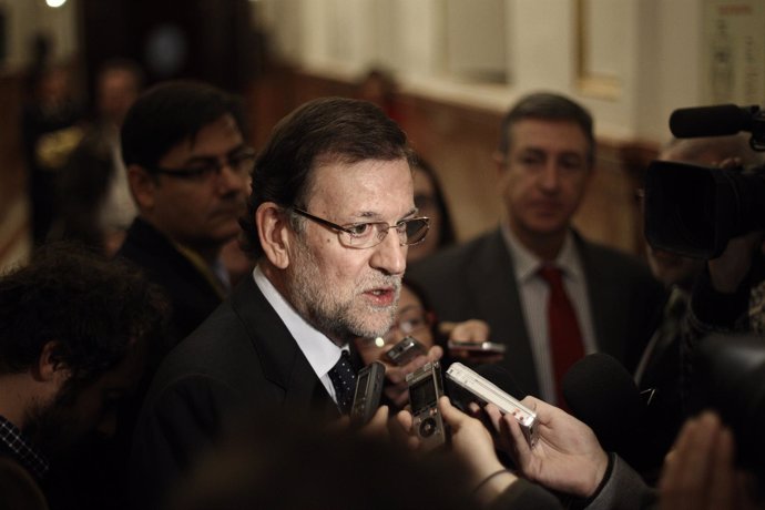 Canutazo del presidente del Gobierno, Mariano Rajoy, en lel Congreso