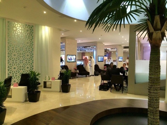 Sala VIP en el aeropuerto Rey Fahd de Dammam (Arabia Saudí)