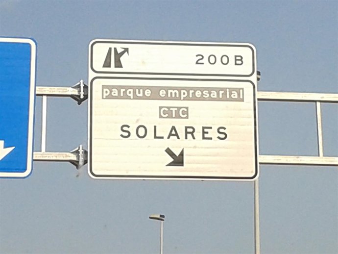 Señalización de otro parque empresarial de la comunidad