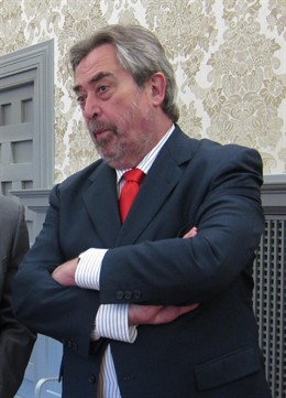 El alcalde de Zaragoza, Juan Alberto Belloch, en un acto este miércoles