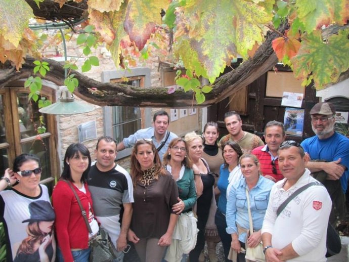 Los participantes del programa visitaron los negocios del Albaicín en Granada. 