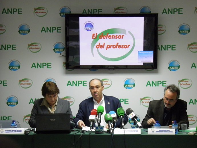 Presidentes de ANPE, de ANPE Madrid y coordinadora del Defensor del Profesor