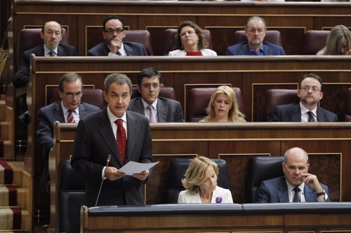 José Luis Rodríguez Zapatero en el Congreso