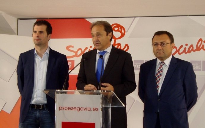 Heredia (d), con Gordo y Tudanca (i)