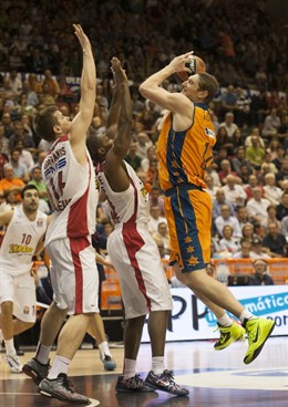 Lishchuk en el Valencia Basket - Olympiacos