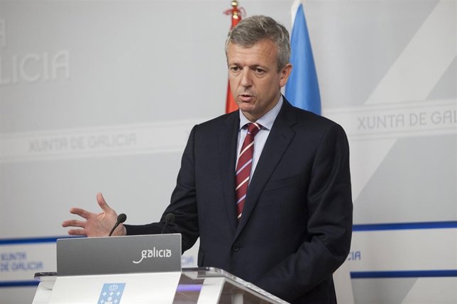 Alfonso Rueda tras el Consello