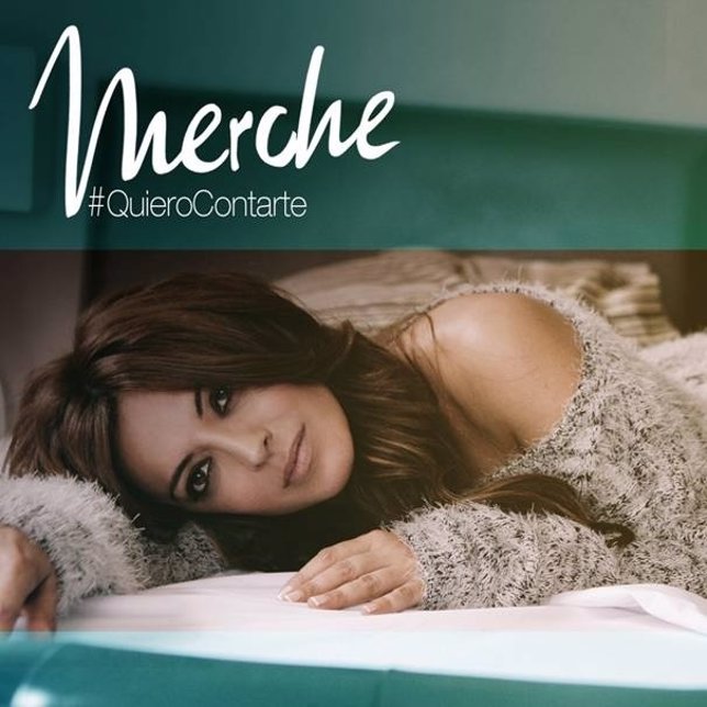 La cantante Merche en una imágen promocional del álbum 'Quiero Contarte'