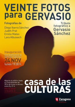 Cartel de la exposición Veinte fotos para Gervasio 
