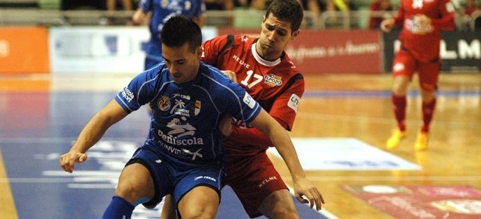 Raúl Campos, en un partido con ElPozo Murcia