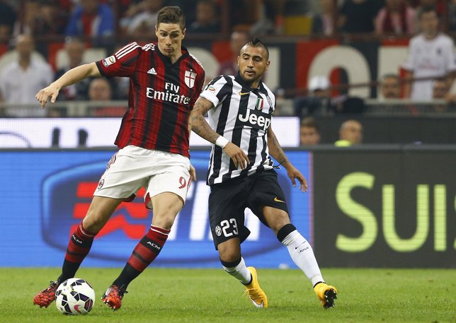 Fernando Torres en su debut con el AC MIlan