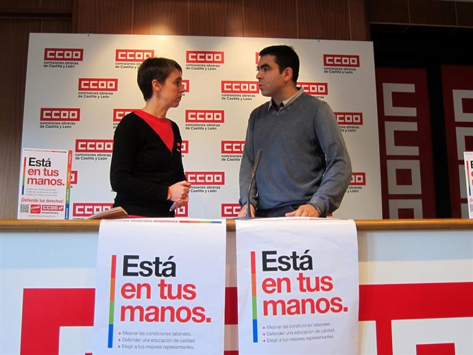 Jiménez y Fernández presentan el programa de CCOO Educación para las elecciones