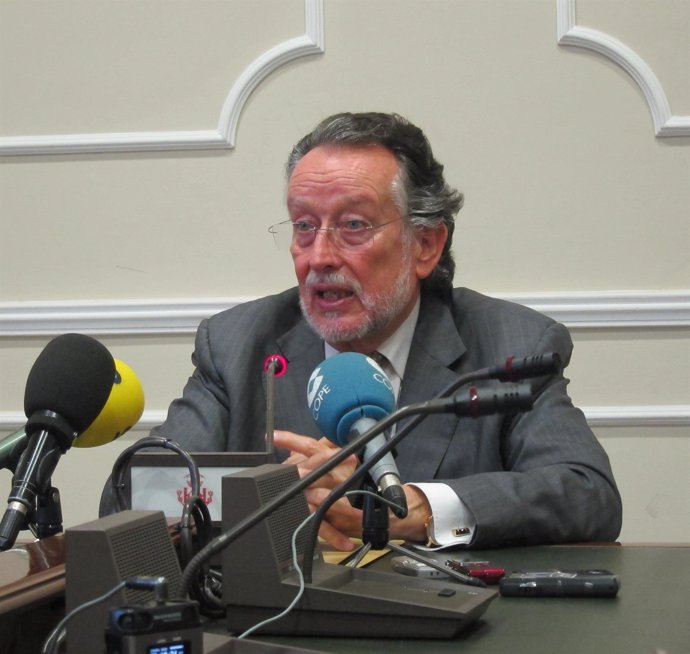 Alfonso Grau en la rueda de prensa. Archivo