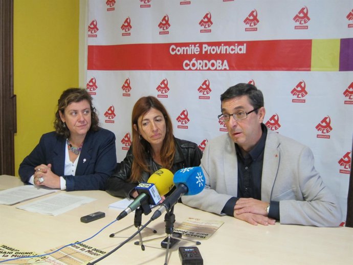 Doblas (izda.) junto a Simó y Doblas