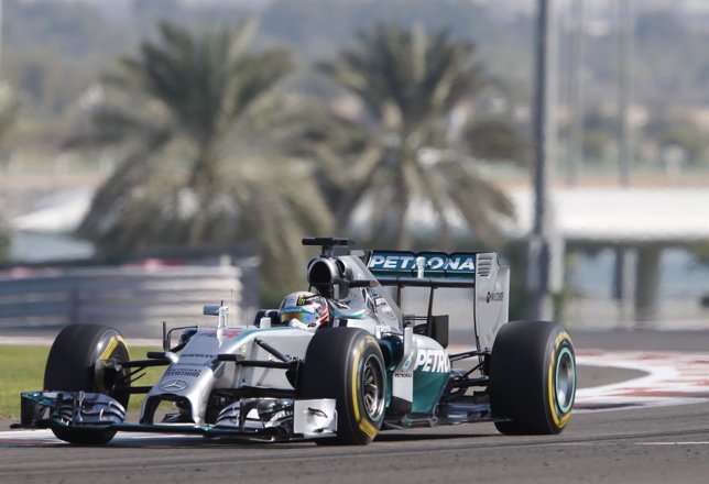 Lewis Hamilton (Mercedes) en Abu Dhabi
