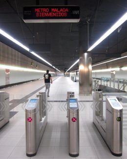 Metro de Málaga estación María Zambrano