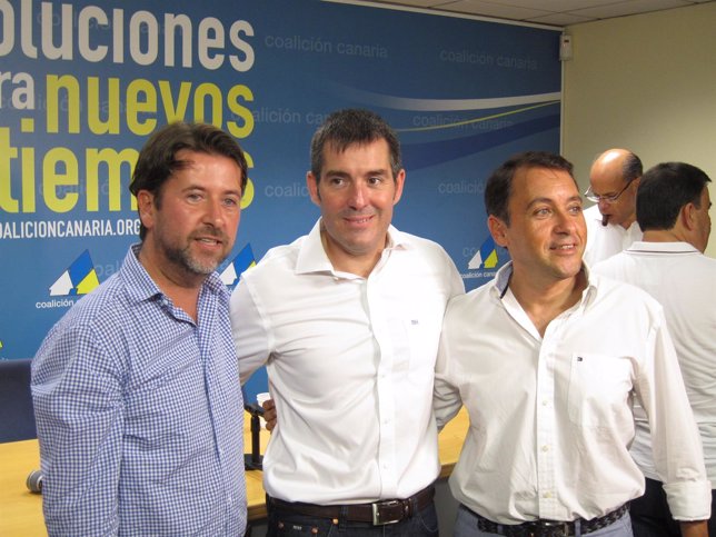 Clavijo, con Alonso y Bermúdez