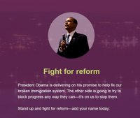 Barack Obama pide dinero a la ciudadanía para respaldar la reforma migratoria