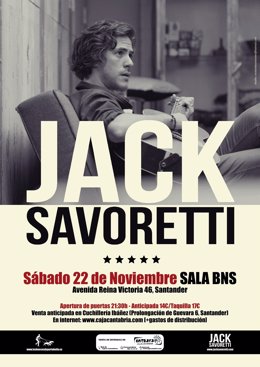 Cartel de la actuación de Jack Savoretti