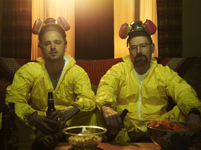 Aaron Paul (Jesse Pinkman) y Bryan Cranston (Walter White) - Breaking Bad 