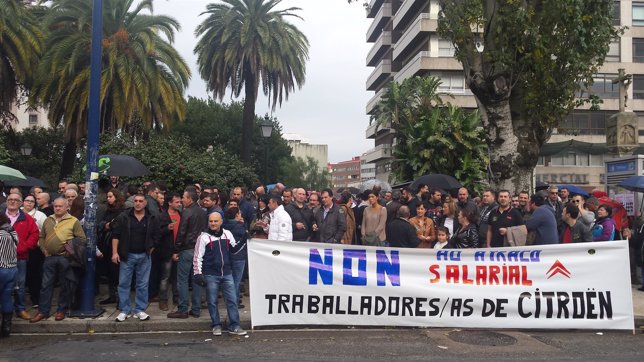 Manifestación convocada por CUT y CIG en Vigo.