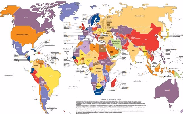 Mapa de las mujeres políticas en el mundo