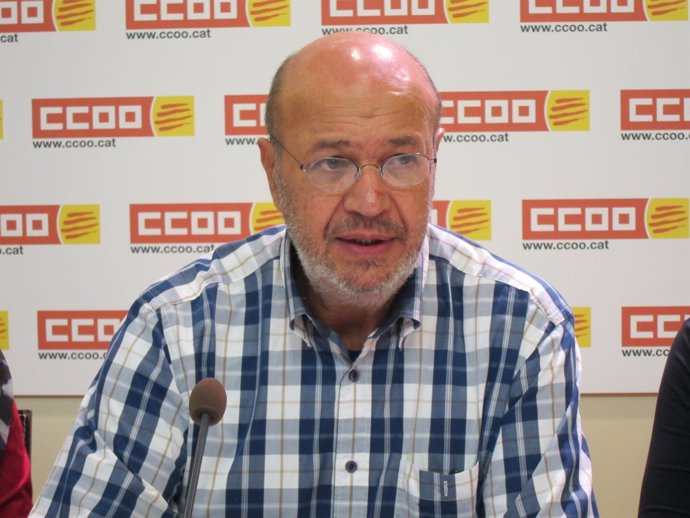 El secretario general de CCOO de Catalunya Joan Carles Gallego