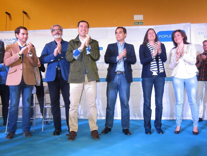 Juanma Moreno en la presentación de candidatos del PP cordobés
