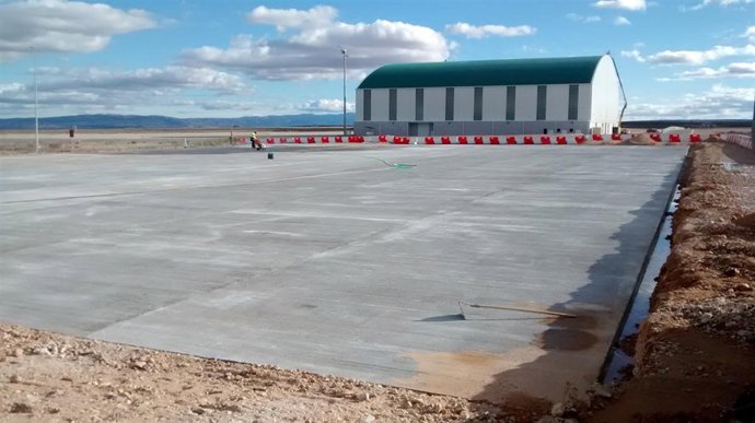 Obras de la plataforma en la zona de combustibles.