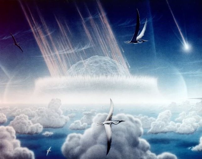 Un incendio provocado por el impacto de un asteroide acabó con los dinosaurios 
