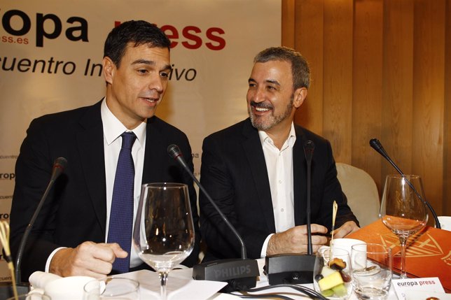Jaume Collboni y Pedro Sánchez 