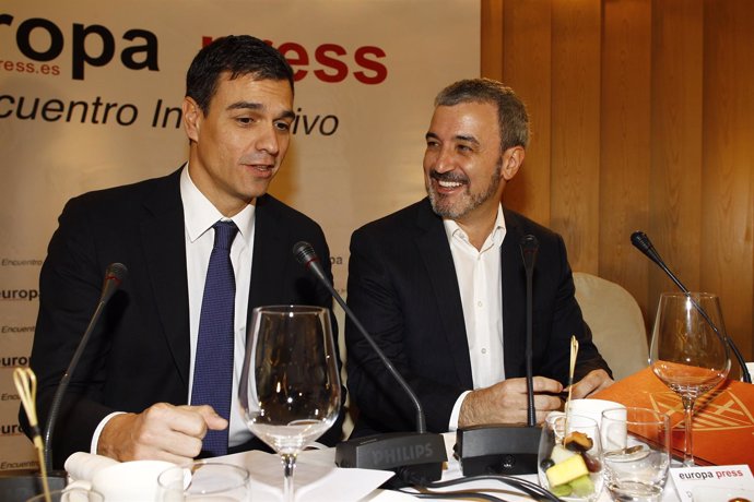 Jaume Collboni y Pedro Sánchez 